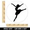 Lady Girl Ballerina Dancing Jumping Ballet Dance Rubber Stamp for Stamping Crafting Planners